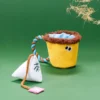 Interactive Sniff & Sip Tea Set for cats and dogs: a puzzle toy with a treat-hiding teapot and chewable handle for mental stimulation and dental health