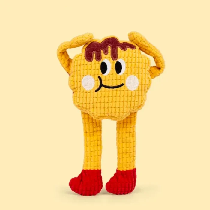 1-61 Waffle catnip toy with crinkle sounds for cats