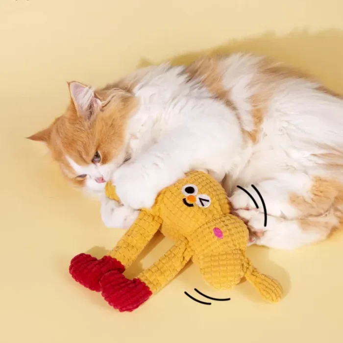 1-62 Croissant cat toy with catnip and crinkle paper