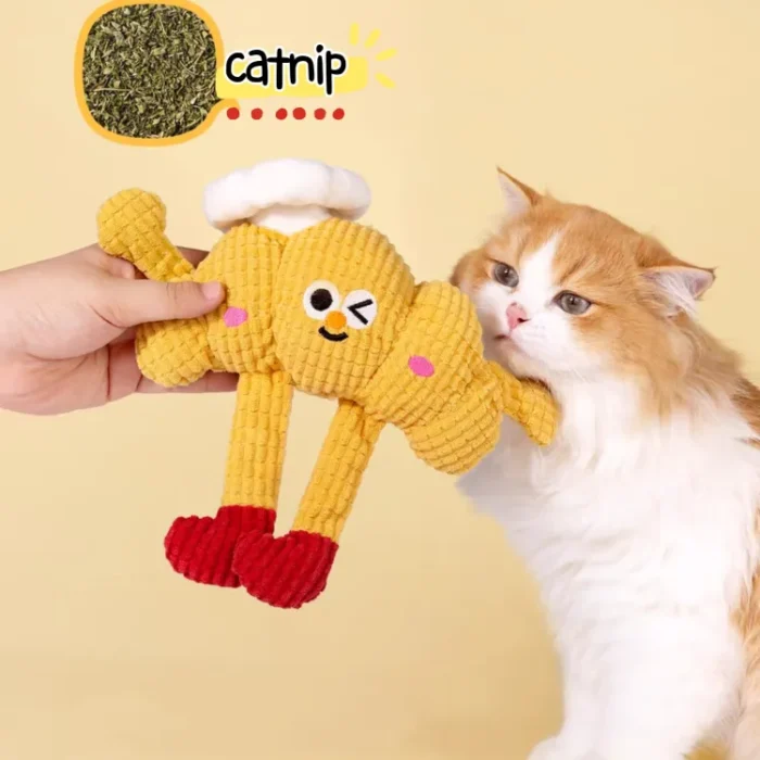 1-64 Croissant cat toy with catnip and crinkle paper